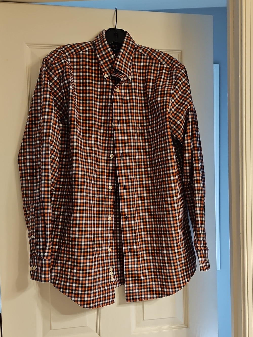 croft & barrow Men’s Long-Sleeve Plaid Button-Down Shirt - Brown, Black, White